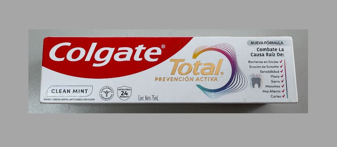 Colgate-Palmolive notifica retiro voluntario del producto Colgate Total®️ Clean Mint Prevención Activa