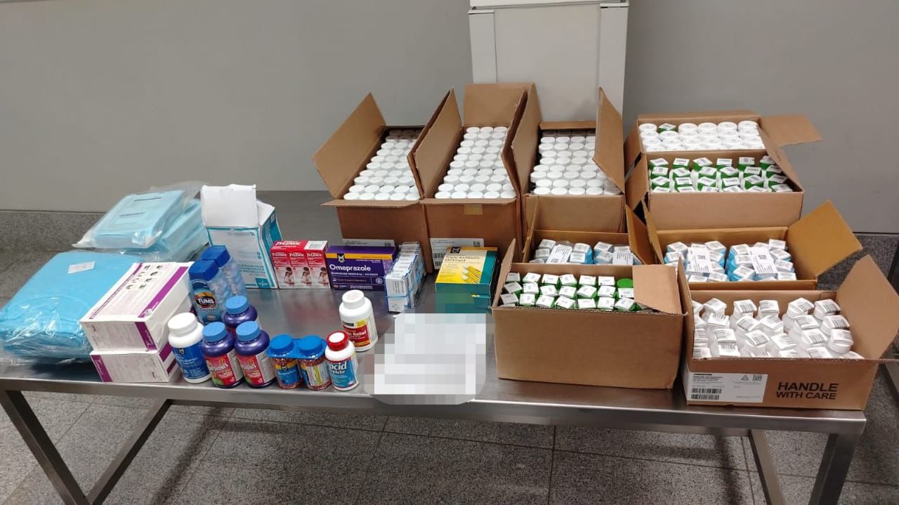 Policía Aeroportuaria de Liberia decomisó cargamento con más de 27 mil medicamentos a pasajeros